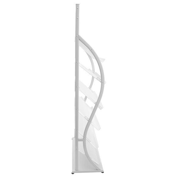 Magazine Display Stand Magazine Rack Brochure Display Stand For Displaying Information Brochures Leaflets 24.8*12.6*61.42in Gray and White