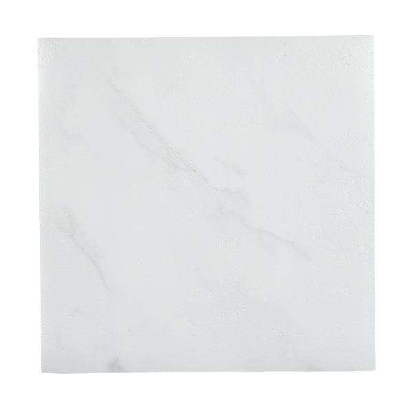 Wood Laminate Flooring, Livingroom Stick on Floor Tiles, Waterproof Peel and Stick Floor Tile(White Marble）