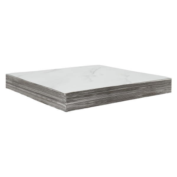 Wood Laminate Flooring, Livingroom Stick on Floor Tiles, Waterproof Peel and Stick Floor Tile(White Marble）