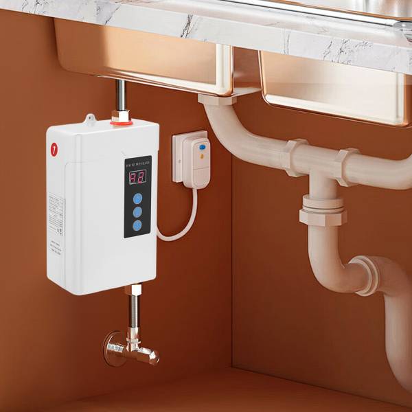 White Under Sink Instant Electric Water Heater LCD Touch Screen Water Heater with Remote Control 110V 4000W White Under Sink Instant Electric Water Heater LCD Touch Screen Water Heater with Remote Control 110V 4000W