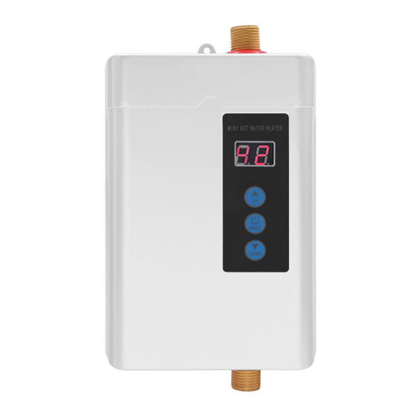 White Under Sink Instant Electric Water Heater LCD Touch Screen Water Heater with Remote Control 110V 4000W White Under Sink Instant Electric Water Heater LCD Touch Screen Water Heater with Remote Control 110V 4000W
