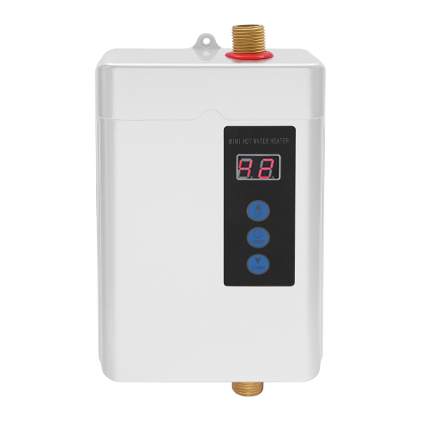 White Under Sink Instant Electric Water Heater LCD Touch Screen Water Heater with Remote Control 110V 4000W White Under Sink Instant Electric Water Heater LCD Touch Screen Water Heater with Remote Control 110V 4000W