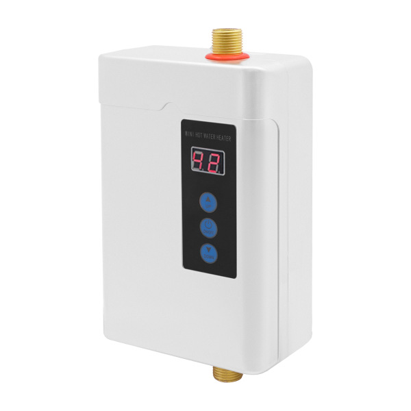 White Under Sink Instant Electric Water Heater LCD Touch Screen Water Heater with Remote Control 110V 4000W White Under Sink Instant Electric Water Heater LCD Touch Screen Water Heater with Remote Control 110V 4000W