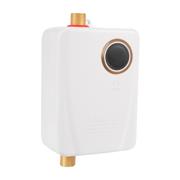 3000W 4.57*2.76*7.68in 304 Stainless Steel XY-FA Electric Water Heater Instant Hot Water Heater White