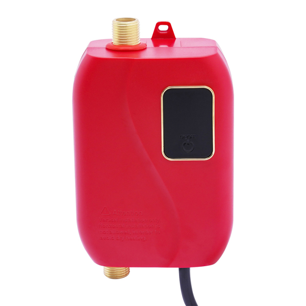 Small Electric Tankless Instant Hot Water Heater Shower Kitchen Bathroom Red 3000W