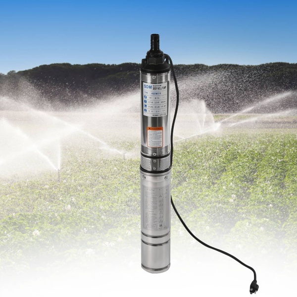 Submersible Pumps OD Pipe 110V/60HZ 0.37KW 0.5HP Stainless Steel Submersible Well Pump 1.25" Outlet Submersible Bore Pump Submersible Pumps OD Pipe 110V/60HZ 0.37KW 0.5HP Stainless Steel Submersible Well Pump 1.25" Outlet Submersible Bore Pump