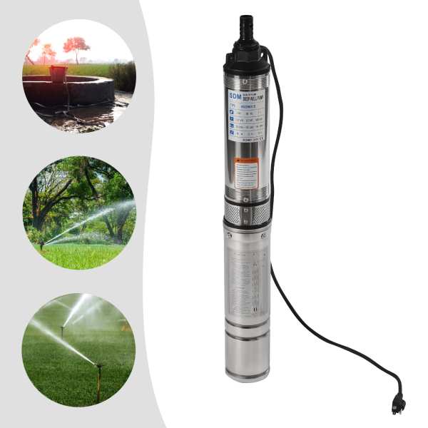Submersible Pumps OD Pipe 110V/60HZ 0.37KW 0.5HP Stainless Steel Submersible Well Pump 1.25" Outlet Submersible Bore Pump Submersible Pumps OD Pipe 110V/60HZ 0.37KW 0.5HP Stainless Steel Submersible Well Pump 1.25" Outlet Submersible Bore Pump