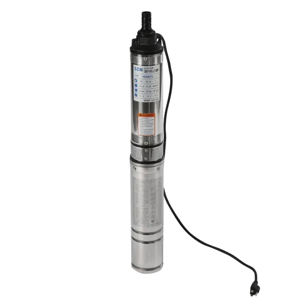 Submersible Pumps OD Pipe 110V/60HZ 0.37KW 0.5HP Stainless Steel Submersible Well Pump 1.25" Outlet Submersible Bore Pump Submersible Pumps OD Pipe 110V/60HZ 0.37KW 0.5HP Stainless Steel Submersible Well Pump 1.25" Outlet Submersible Bore Pump