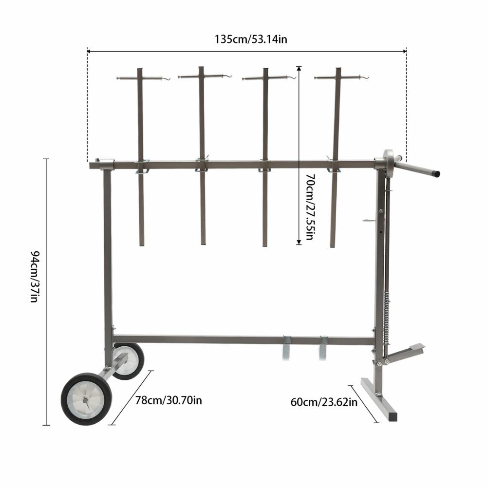 Adjustable Car Body Paint Rack, Auto Body Tool, Paint Stand Repair Work Stands, Bumper Stand Body Panel Stands
