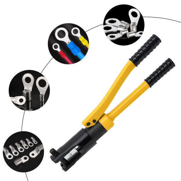 10Ton 8 Dies Hydraulic Wire Cable Lug Terminal Crimper Crimping