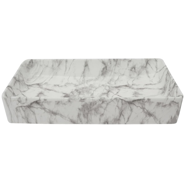 61cm Rectangle Vessel Sink, Bathroom Sink, Marbling Rectangle Vessel Sink