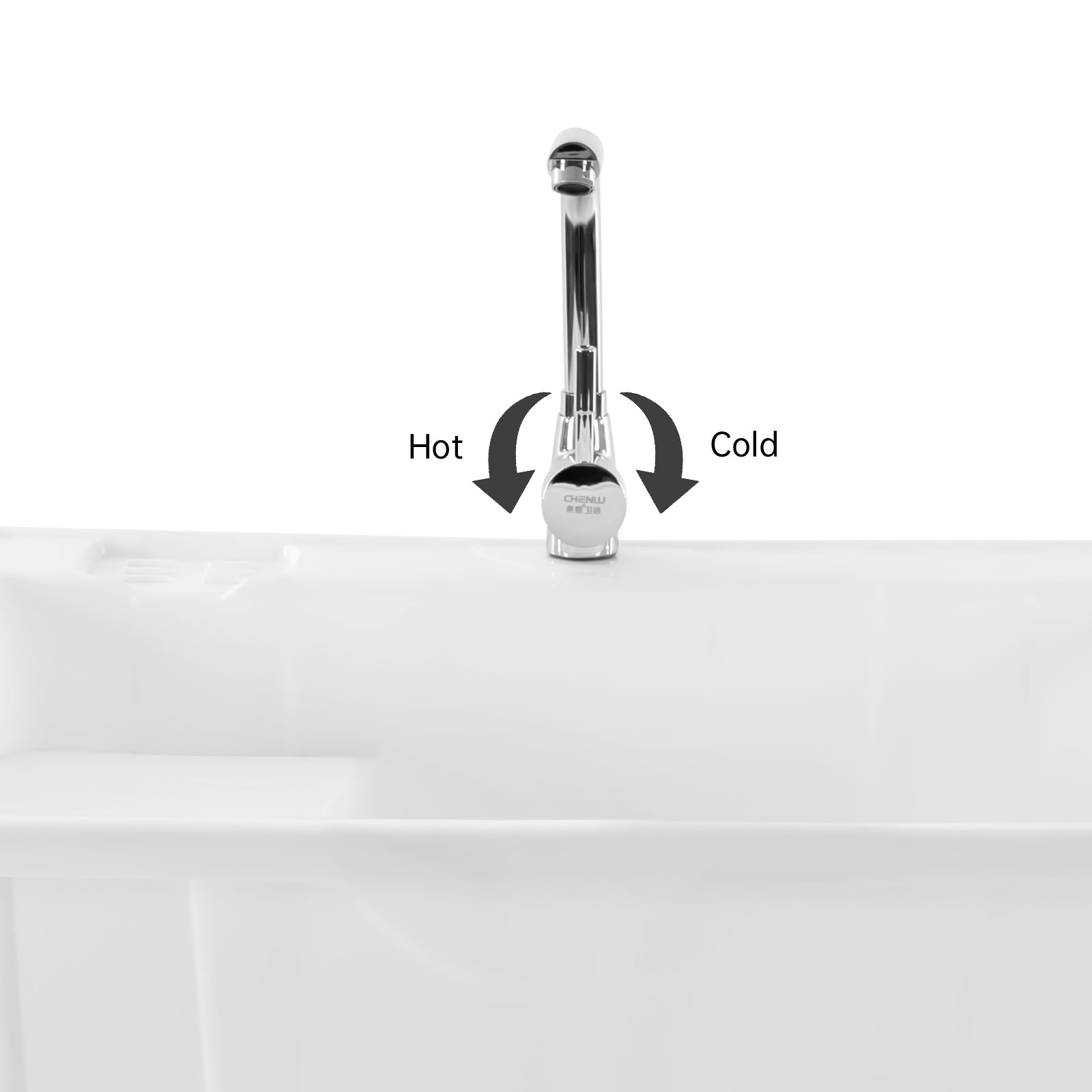 Freestanding Plastic Laundry Sink with Washboard Utility Sink