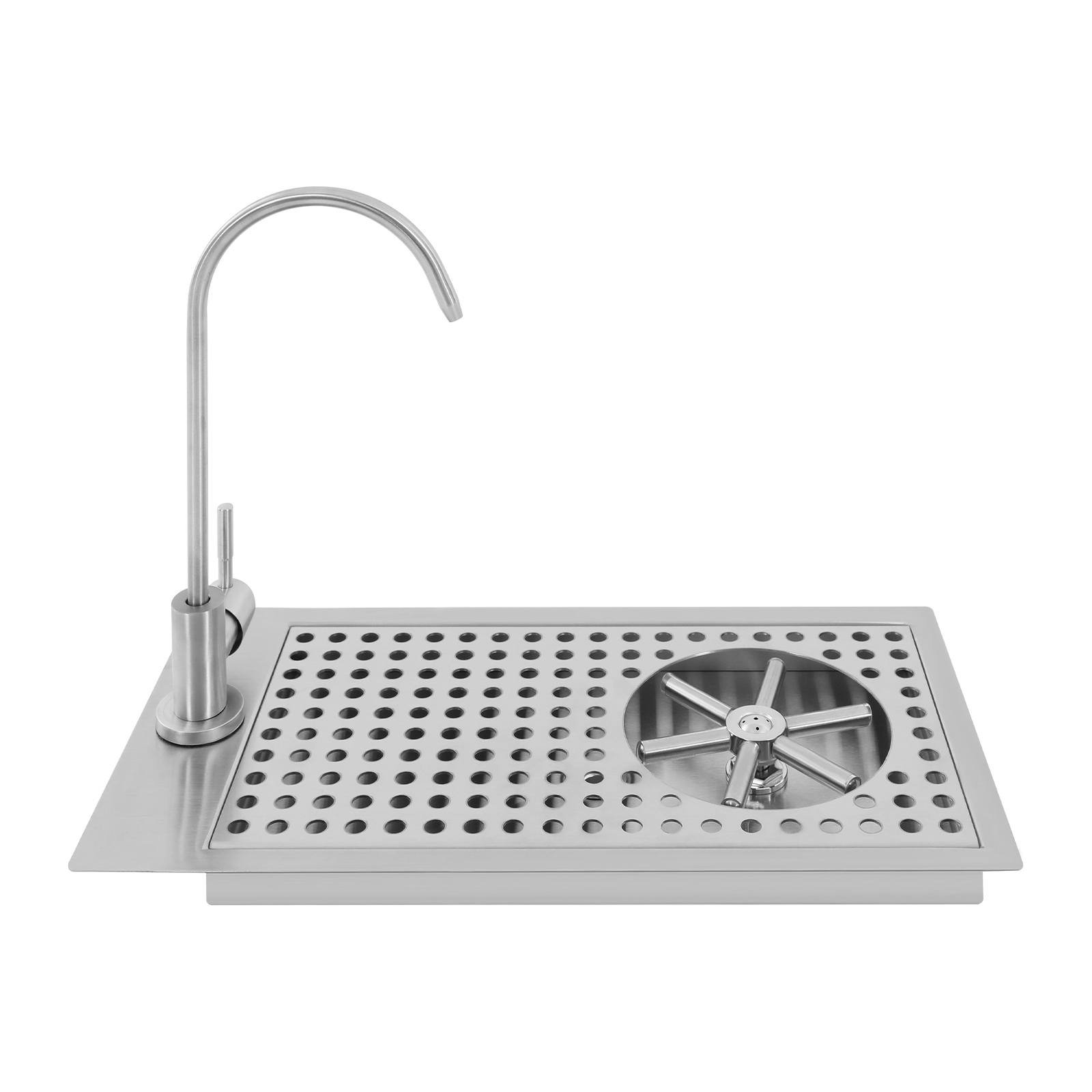 High-class 304 stainless steel Glass Rinser, Cup Washer, Glass Cleaning Rinser with Faucet