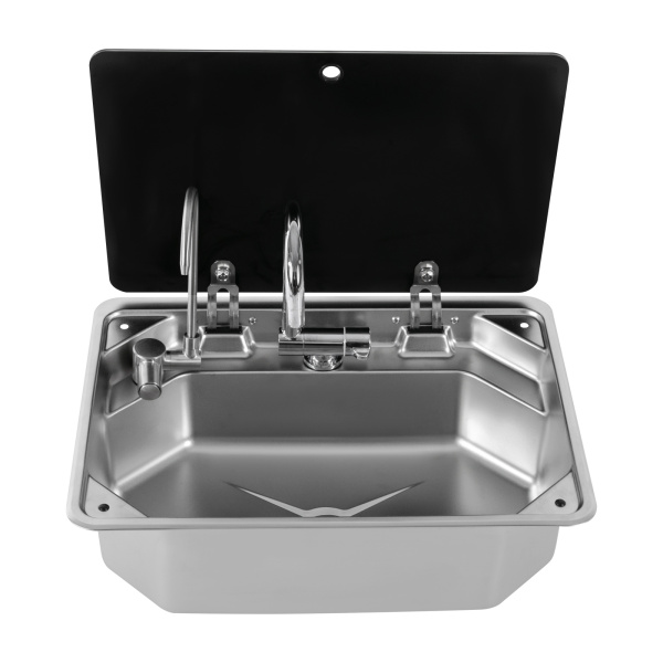 RV Sink Kitchen Sink Stainless Steel Hand Wash Basin Sink Silver For Yachts Caravans Boats Horse-drawn Carriages Stainless Steel