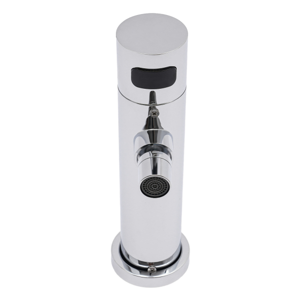 Silver Bathroom Faucet Automatic Sensor Smart Touchless Wall Mounted Mixer Taps