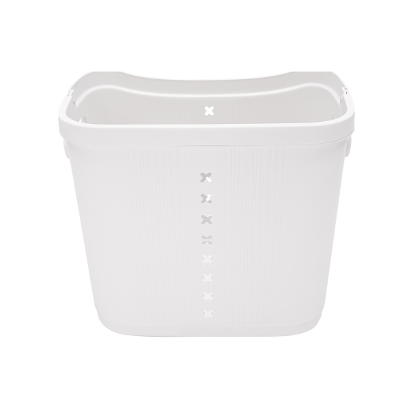 White Laundry Baskets Dirty Clothes Hamper with Wheels and Handle Tall Portable Rolling Laundry Baskets