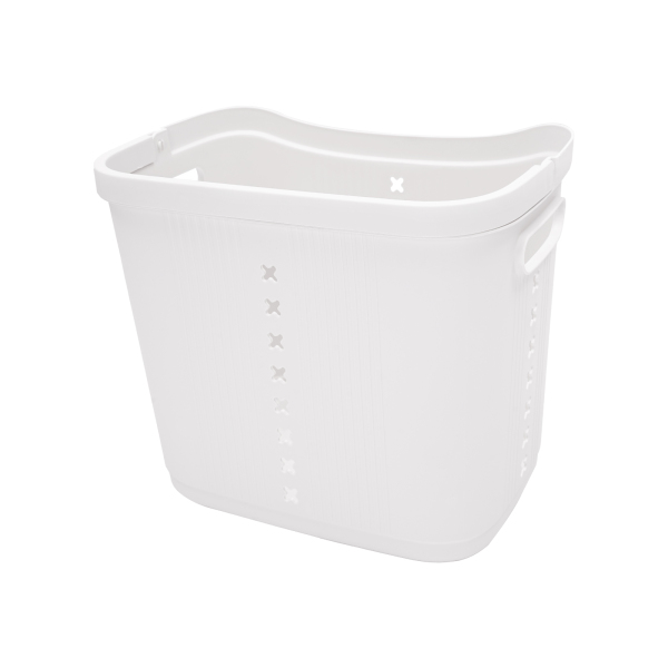 White Laundry Baskets Dirty Clothes Hamper with Wheels and Handle Tall Portable Rolling Laundry Baskets