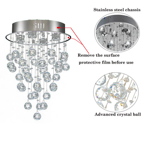Modern Crystal Raindrop Chandelier