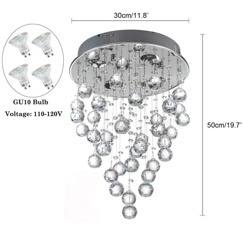 Modern Crystal Raindrop Chandelier
