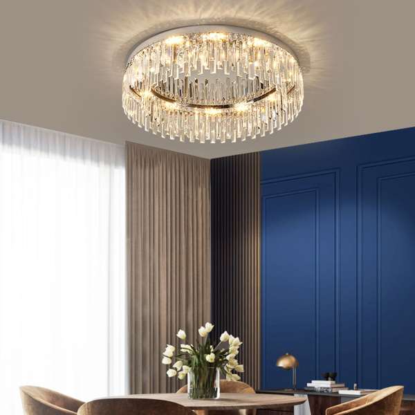 Bathroom Chandelier Flush Mount Light Fixture 23.6-Inch Modern Crystal Chandelier Lighting for Living Room,Bedroom Bathroom Chandelier Flush Mount Light Fixture 23.6-Inch Modern Crystal Chandelier Lighting for Living Room,Bedroom