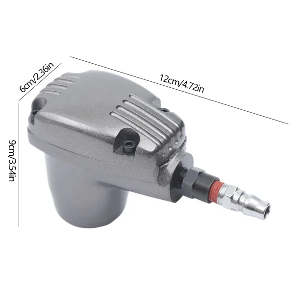 Aotomatic Air Palm Hammer Low Noise Steel Aluminum Handheld Pneumatic Hammer 1000 Times/Minute with 6 Multi-Material Hammerheads