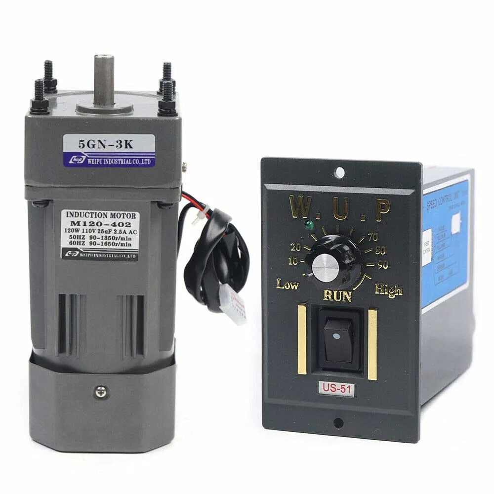 Gear Motor Electric Motor Variable Speed Controller, 3K Speed Regulating  Motor + Motor Speed Governo 1: