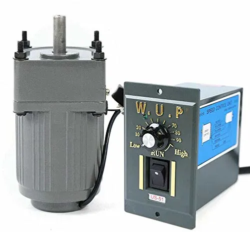 110V 15W Ac Gear Motor Electric Single-Phase Motor Gear Motor Rated Speed 0-270 RPM Electric Variable Speed Adjustable Controller Governor Motor