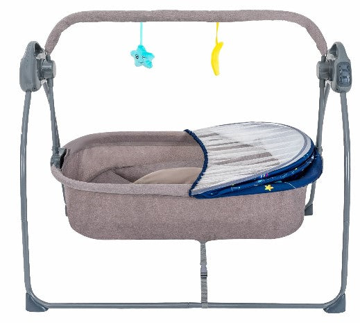 Baby Cradle Swing Speed Electric Stand Crib Auto Rocking Chair Bed
