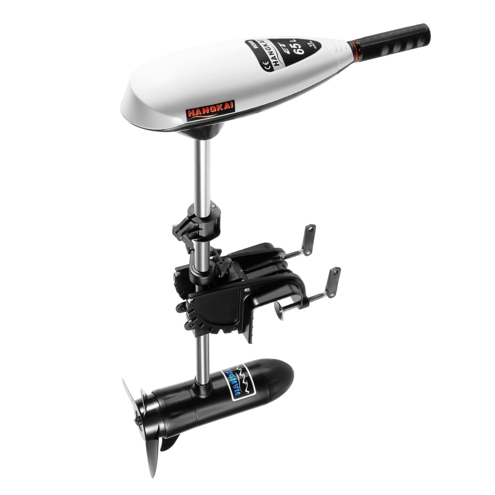 CNCEST 65LB Thrust Electric Trolling Motor, 12V 660W Outboard Boat Motors for Fishing Boats Saltwater Transom