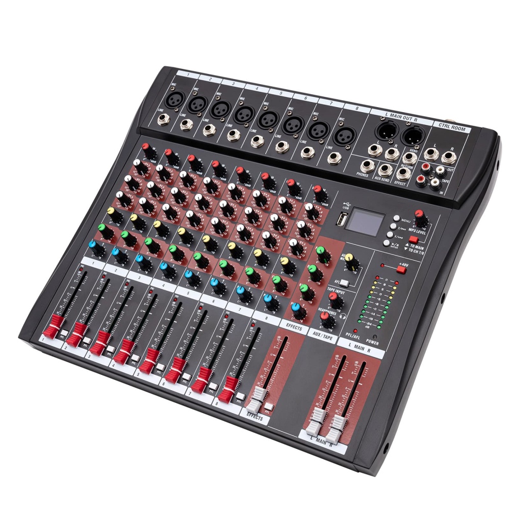 8-channel Mixer USB Bluetooth Stage Mixer | CNCEST