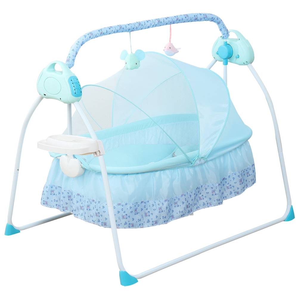 Electric Cradle Baby Swing Infant Bed Cot Crib CNCEST
