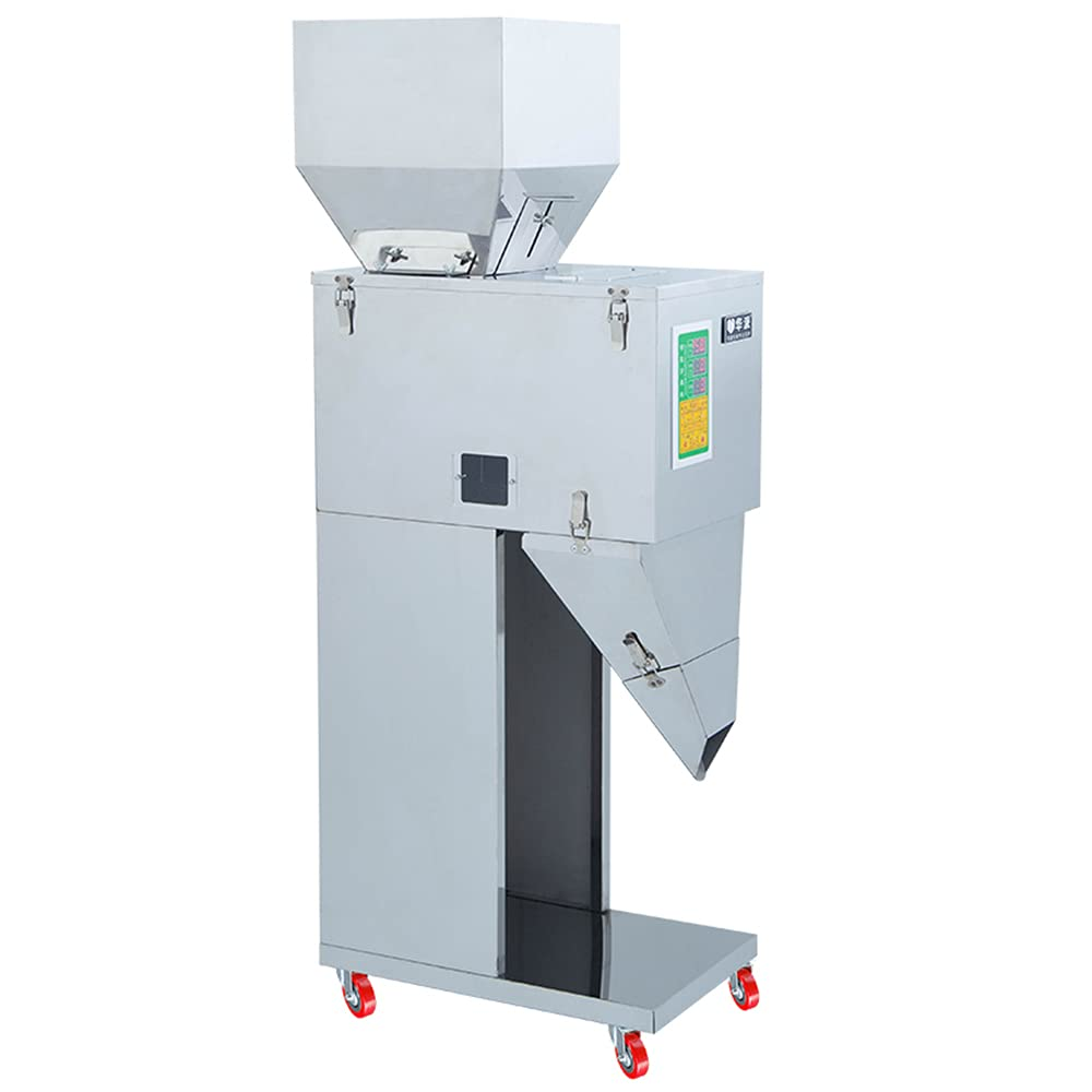Cncest Stainless Steel Automatic Weighing Filling Machine Dual Vibration 10‑999g 110V