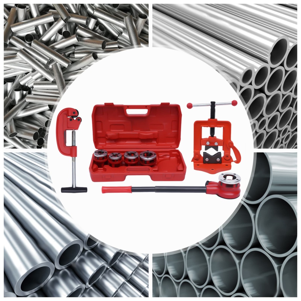 Ratchet Pipe Threader Kit Set 3/8