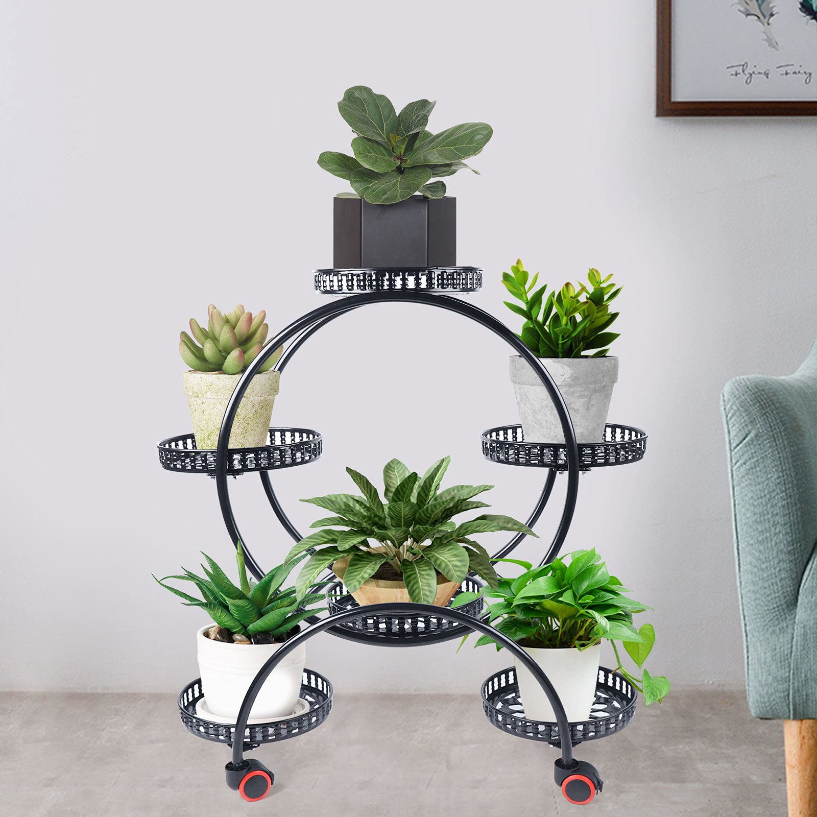 CNCEST Flower Pot Holder Rack