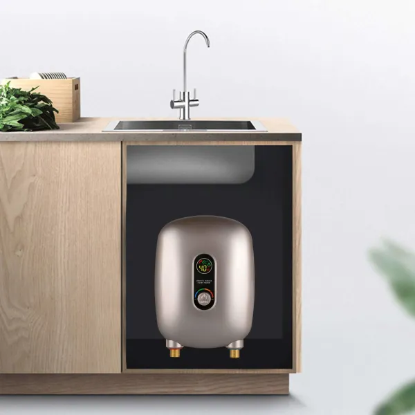 220V 6500W Instant Electric Tankless Water Heater-Mini Electric Hot Water Heater Safe Protection for Washing Dishes Food Clothes