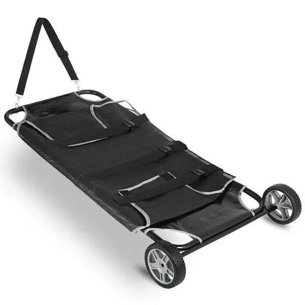 CNCEST Pet Trolley Veterinary Transport Stretcher with 2 Wheels