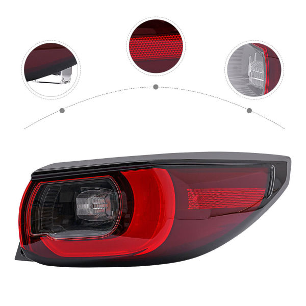 Outer Tail Light Taillamp Passenger Right RH LED for 2022-2023 Mazda CX5 CX-5 Outer Tail Light Taillamp Passenger Right RH LED for 2022-2023 Mazda CX5 CX-5
