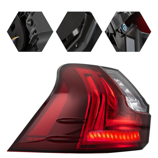 For 2016-2021 Lexus LX570 LED Red Left Driver Side Outer Tail Light Brake Lamp For 2016-2021 Lexus LX570 LED Red Left Driver Side Outer Tail Light Brake Lamp