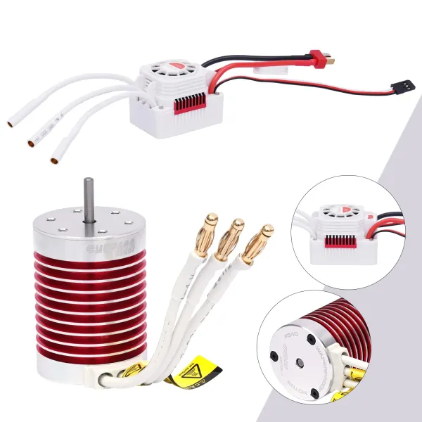 Brushless Motor 45A Waterproof ESC 540 4370KV 3.175mm Shaft Brushless Motor ESC Kit