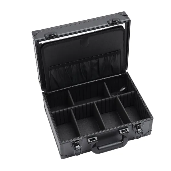 Professional Makeup Train Case Cosmetic Organizer Box Case W/ Light & Mirror USA