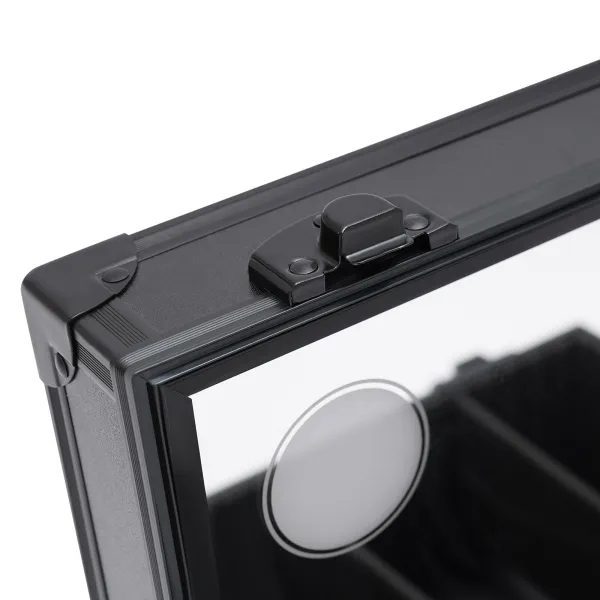 Professional Makeup Train Case Cosmetic Organizer Box Case W/ Light & Mirror USA