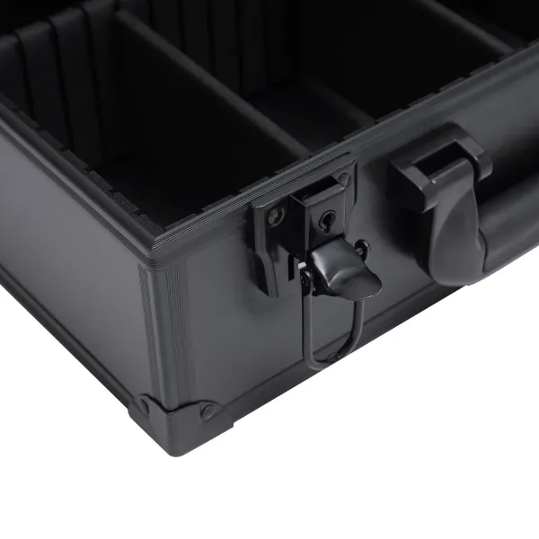 Professional Makeup Train Case Cosmetic Organizer Box Case W/ Light & Mirror USA