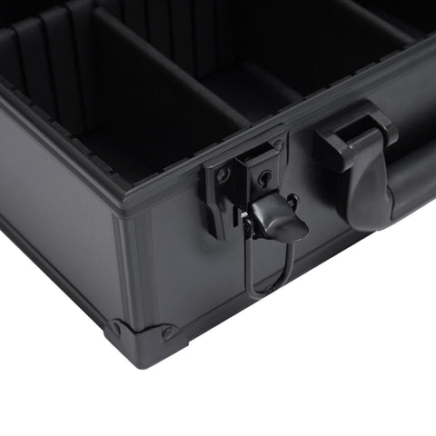 Professional Makeup Train Case Cosmetic Organizer Box Case W/ Light & Mirror USA