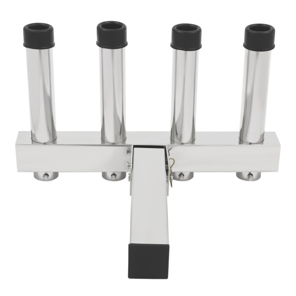 4 PCS Stainless Tournament Style Clamp on Fishing Rod Holder for Rails 1-1/4" to 2" 4 PCS Stainless Tournament Style Clamp on Fishing Rod Holder for Rails 1-1/4" to 2"