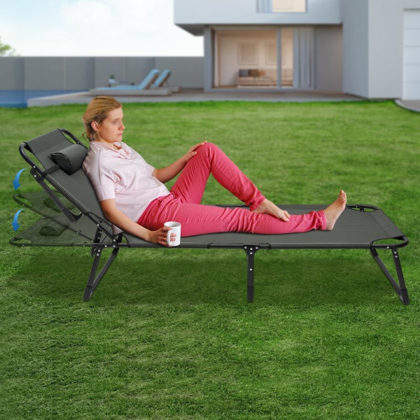 Free Standing Loading about 120kg/265lbs Outdoors Camping Cot for Adults- Folding Sleeping Cots for Camping & Hunting-Green