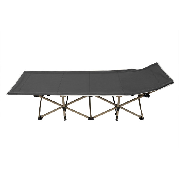 Folding Camping Cot Elevated Cot Portab Lightweight Sleeping Bed Outdoor-Grey
