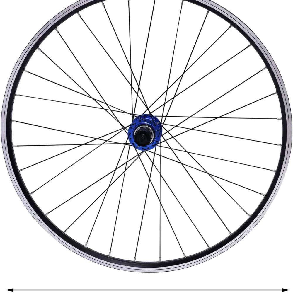 Mountain Bike Wheelset 27.5 Inch, Quick Release Front Rear Wheels Bike Wheels Fit 7-12 Speed Cassette Bicycle Wheelset, Blue Hub