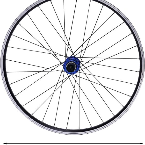 Mountain Bike Wheelset 27.5 Inch, Quick Release Front Rear Wheels Bike Wheels Fit 7-12 Speed Cassette Bicycle Wheelset, Blue Hub