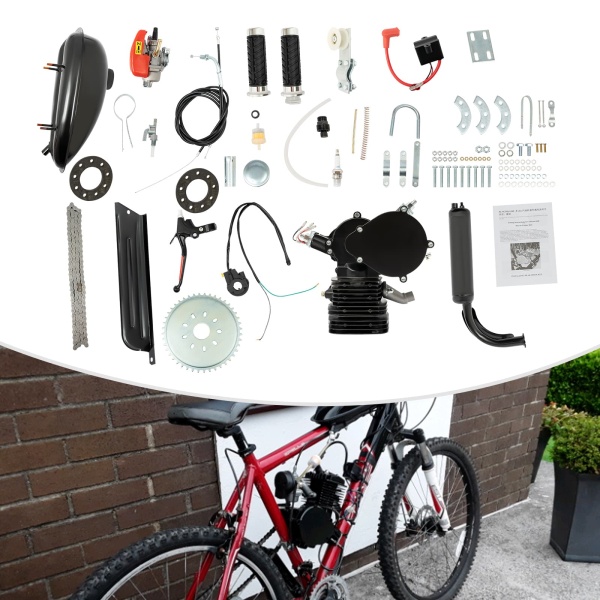 gas motor kit for 3 wheel bicycle CUBELLIN 100CC Motorized 2 Stroke Engine Kit with CDI System 45km/H High Speed Bicycle Engine Kit Gas Bike Conversion Kit 26-28