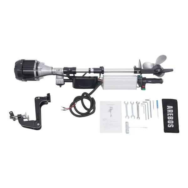 48V 1000W Electric Boat Motor Engine, Heavy Duty Fishing Boat Motor Aquaculture Outboard Boat Motor Adventure Boat Engine